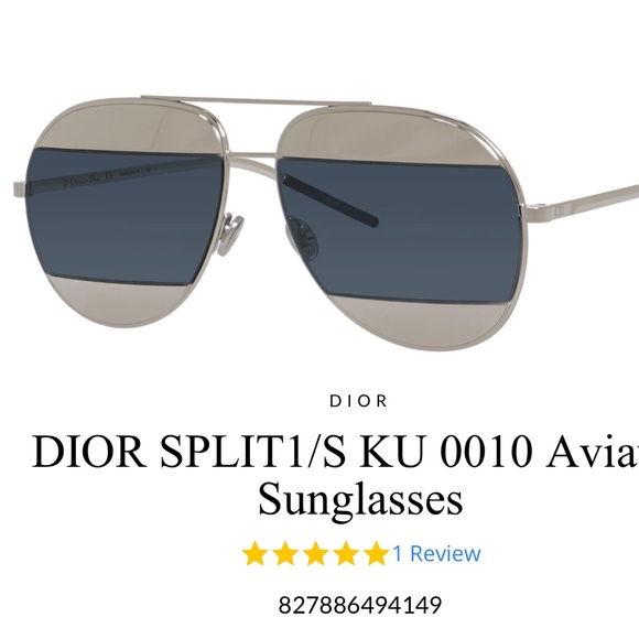 Dior Split Aviator Sunnies - Picture 1 of 10